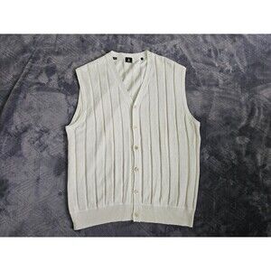 Robert Talbott‎ Men's Linen Cotton Blend Vest White Cream Large